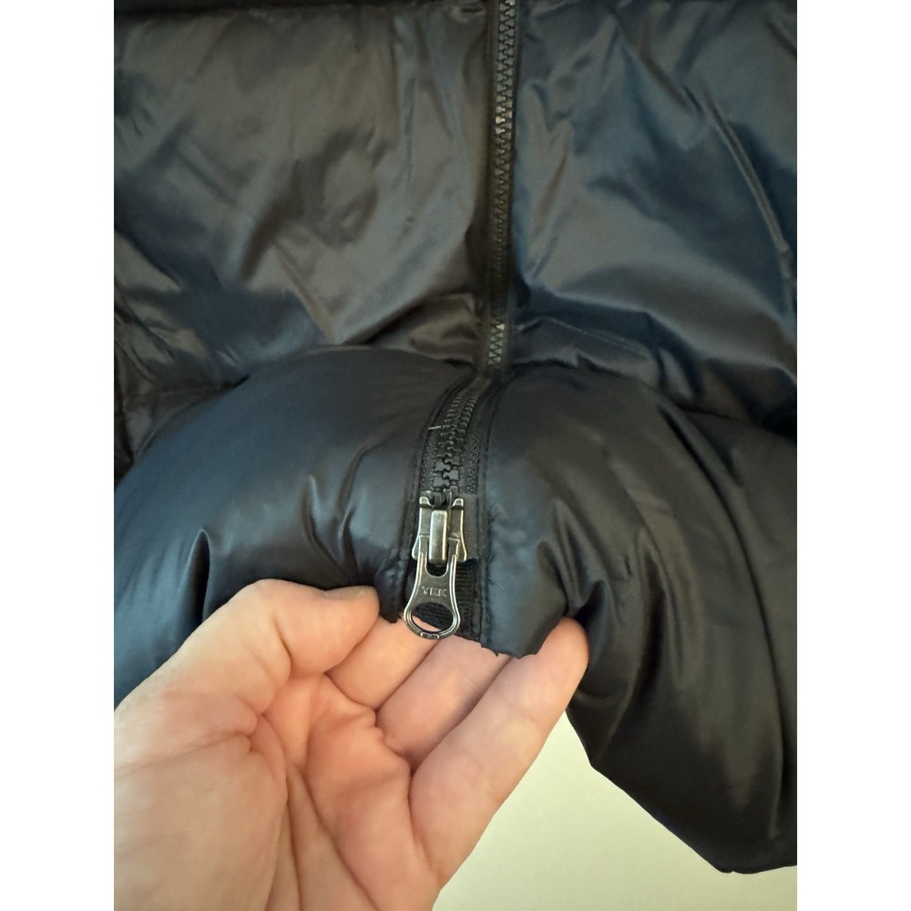 Eddie Bauer Luna Peak Down 550 Fill Parka Womens Large Black Hooded Puffer Coat - Picture 7 of 15